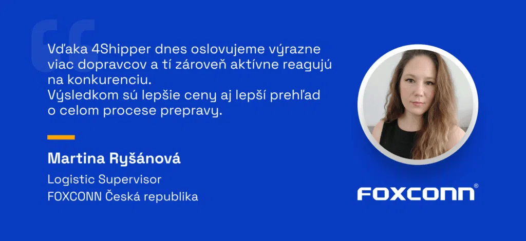 4Shipper recenzia od FOXCONN